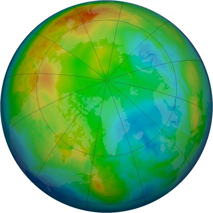 Arctic ozone map for 17 December 2001